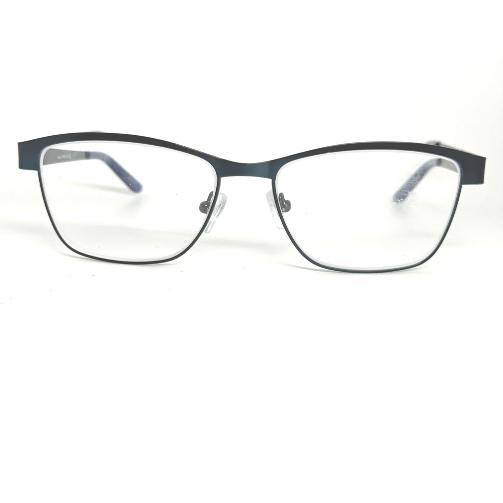 Enhance 3985 Eyeglasses Satin Blue‎ Metal Rectangular Frames 55-16-145 22194